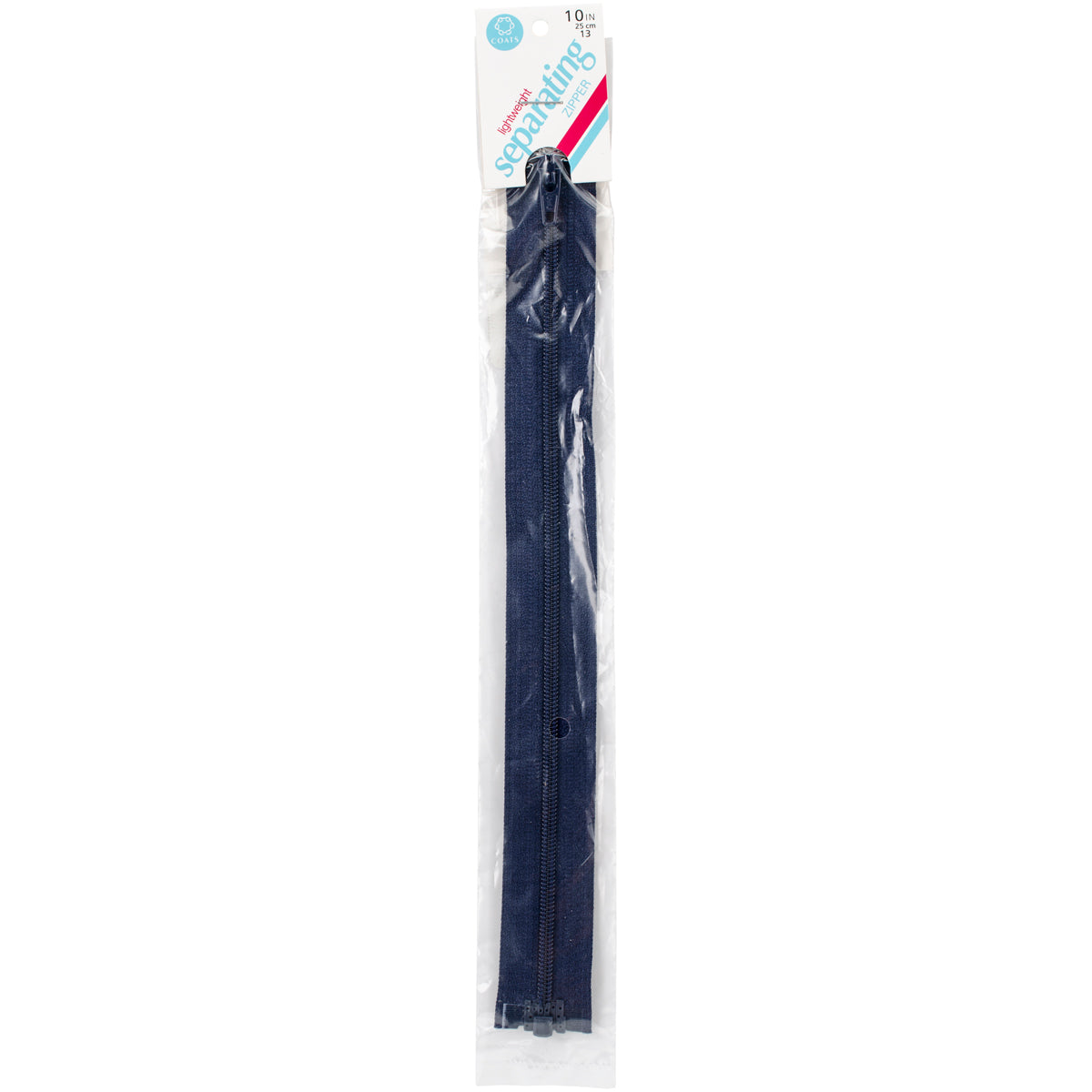 Lightweight Separating Zipper 10" Navy