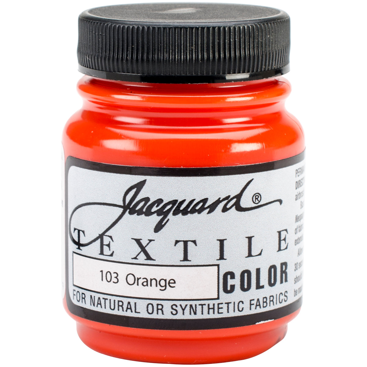 Jacquard Textile Color Fabric Paint 2.25oz Orange