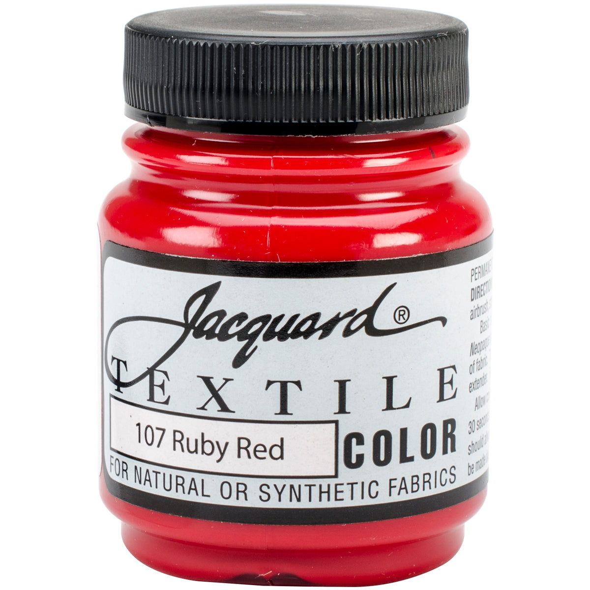Jacquard Textile Color Fabric Paint 2.25oz Ruby Red