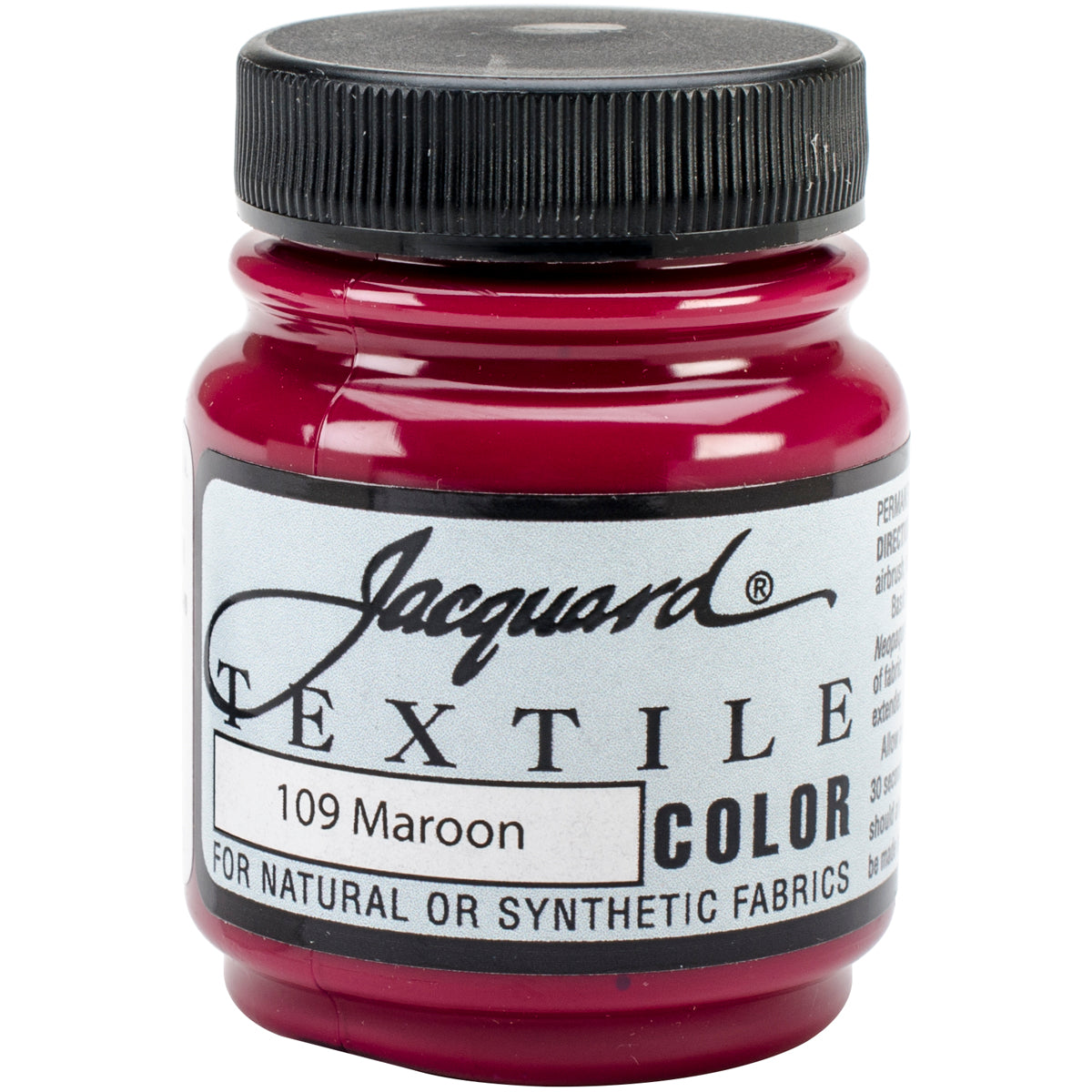Jacquard Textile Color Fabric Paint 2.25oz Maroon