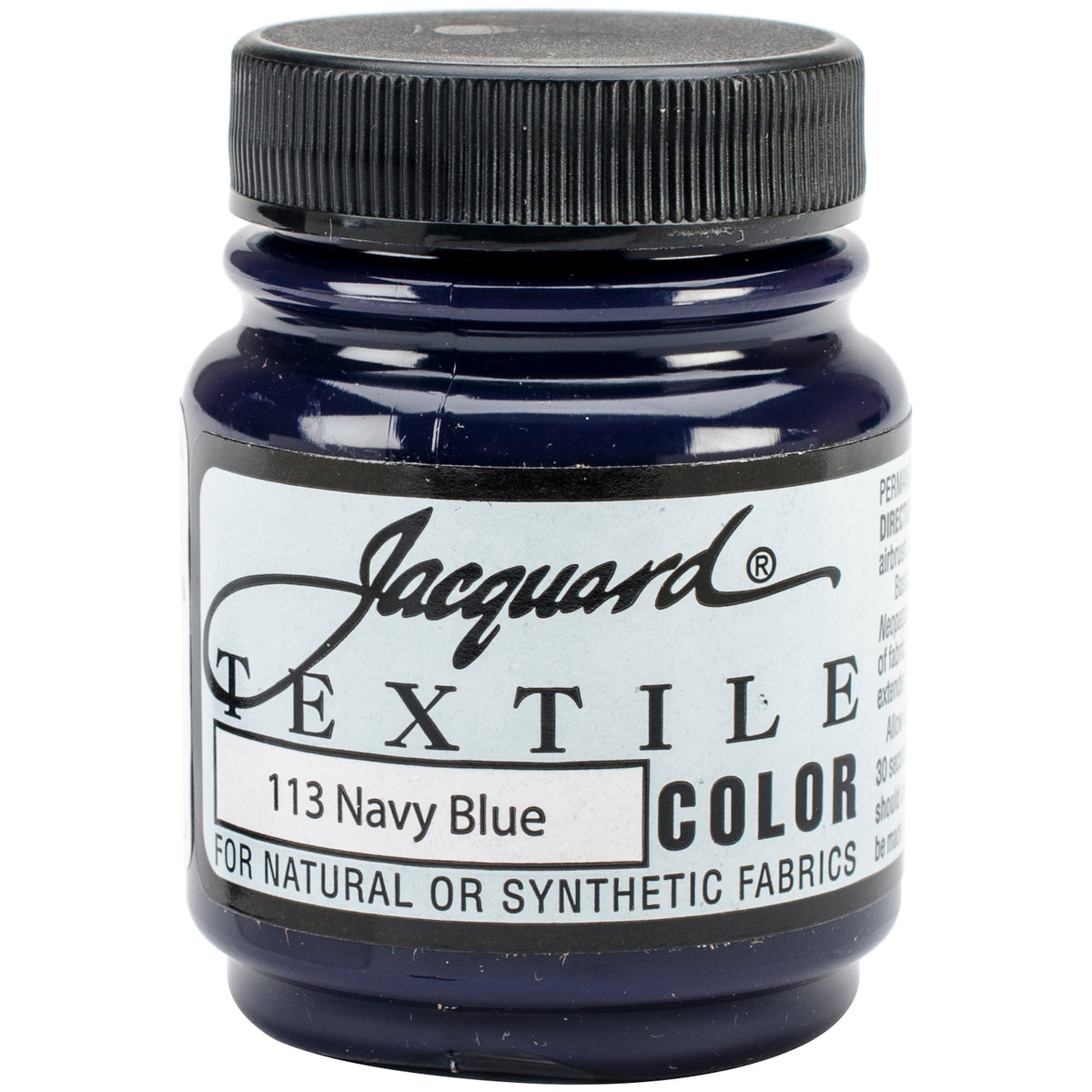 Jacquard Textile Color Fabric Paint 2.25oz Navy Blue