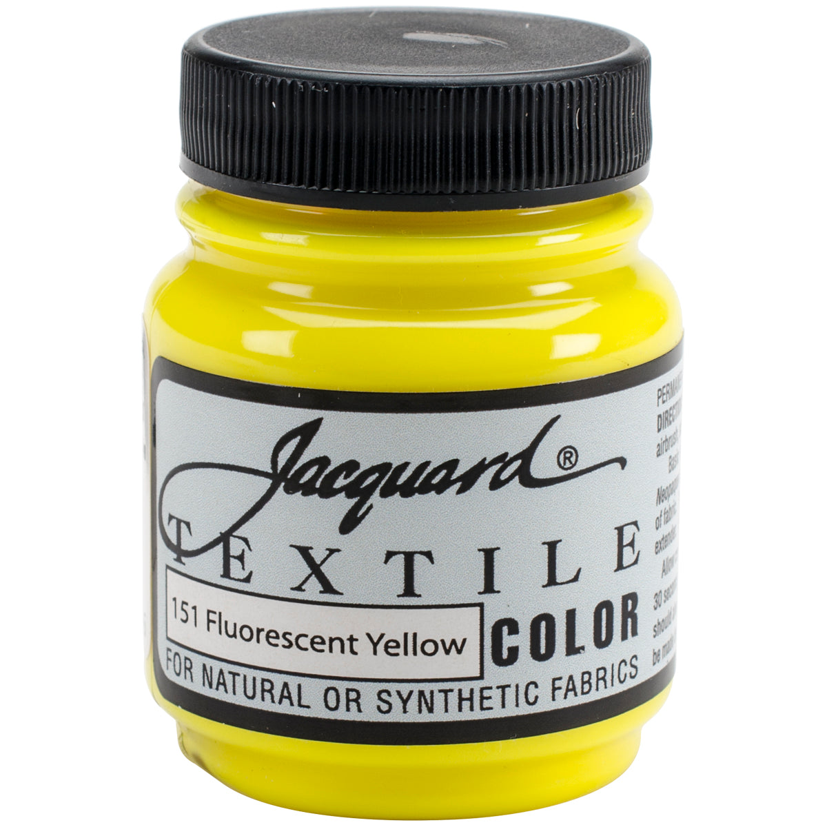 Jacquard Textile Color Fabric Paint 2.25oz Fluorescent Yellow