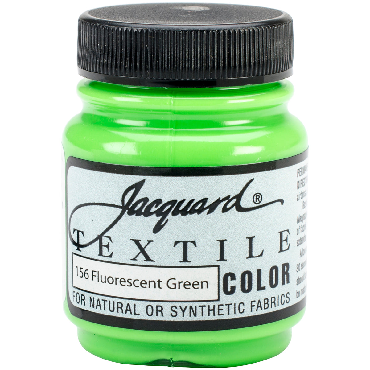 Jacquard Textile Color Fabric Paint 2.25oz Fluorescent Green