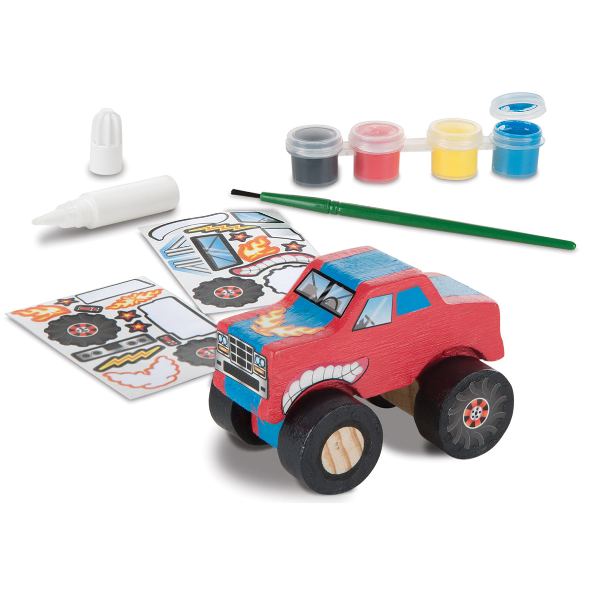 Decorate-Your-Own Wooden Kit Monster Truck