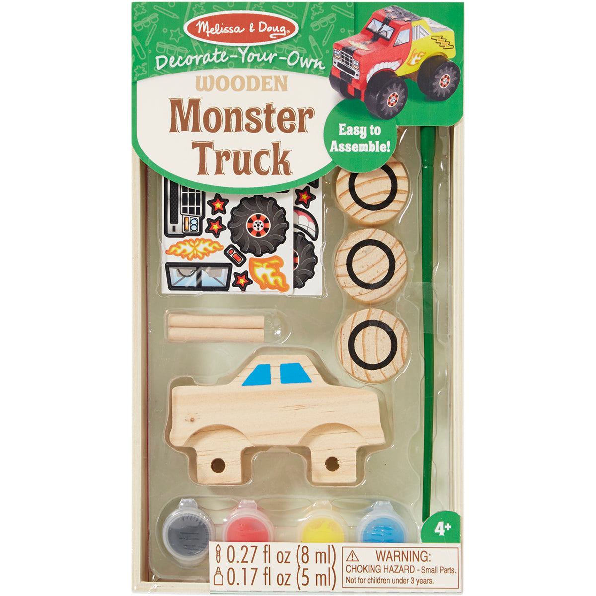 Decorate-Your-Own Wooden Kit Monster Truck