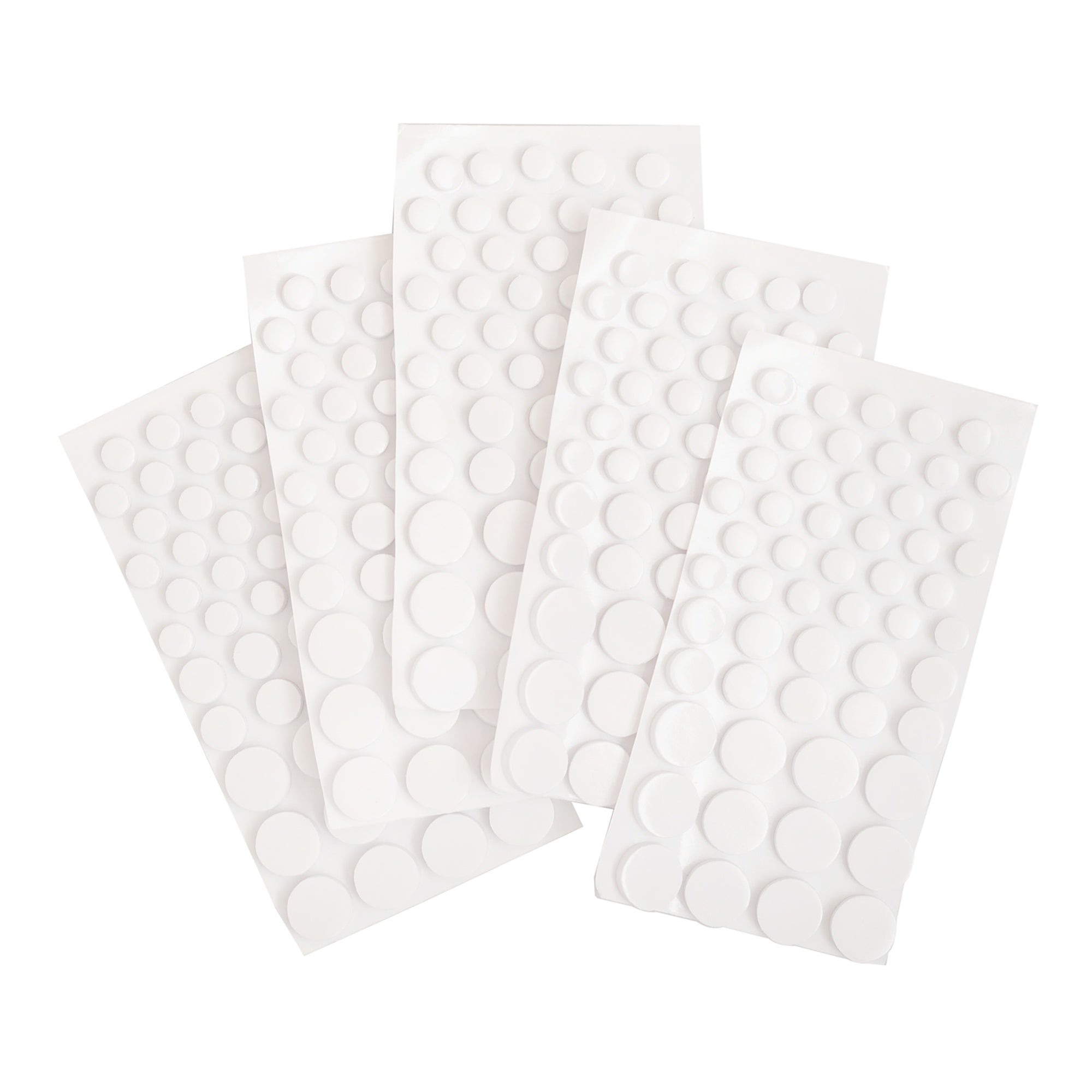 Sticky Thumb Dimensional Adhesive Foam 275/Pkg White Dots, Assorted Sizes