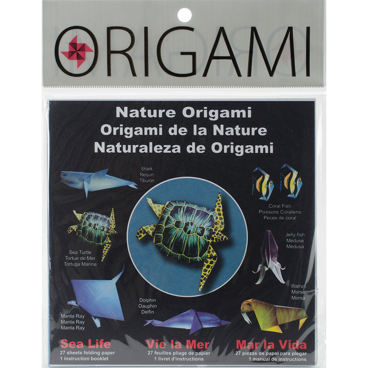 Fold 'Ems Origami Paper 6"X6" 27/Pkg Sea Life, 9 Designs/3 Each