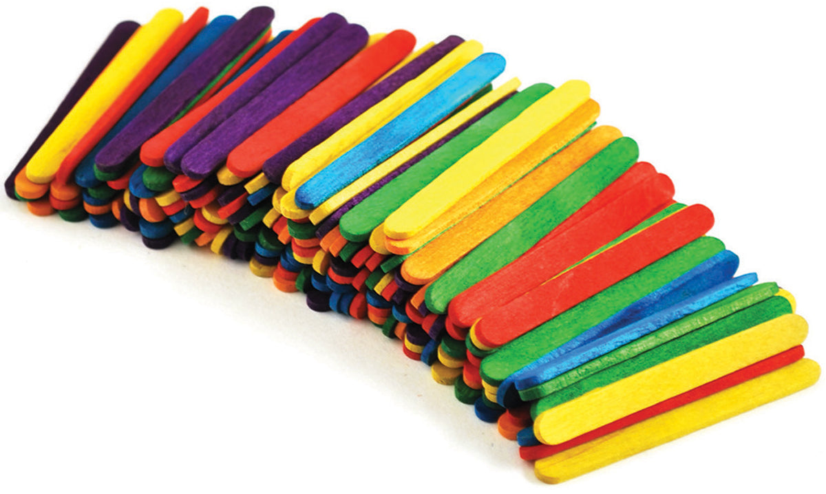 Mini Craft Sticks Colored 2.125" 150/Pkg
