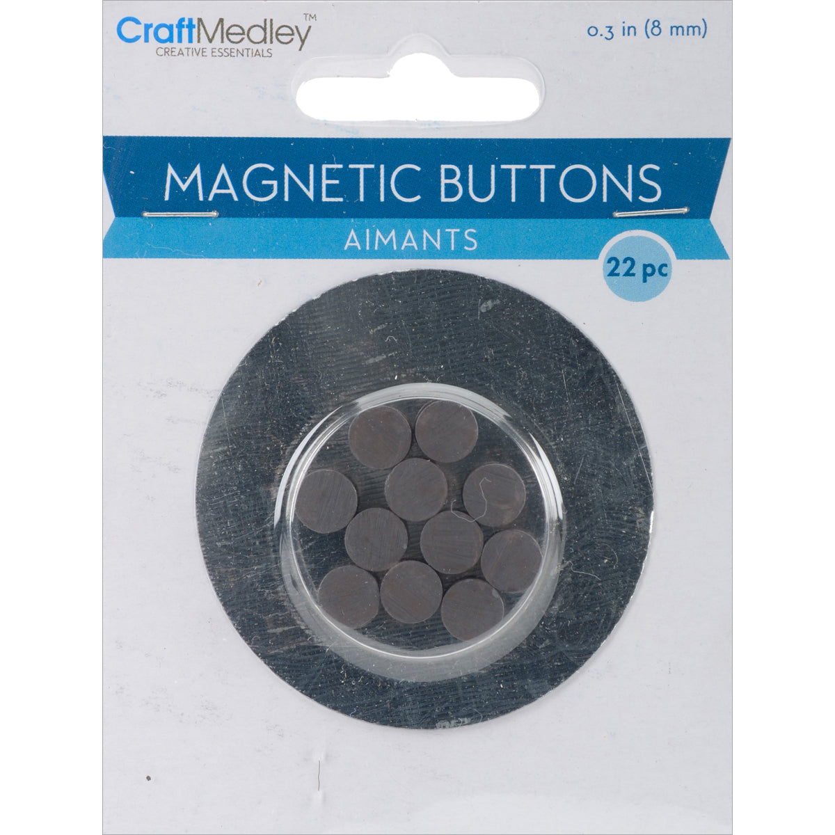 Magnetic Buttons 8mm 22/Pkg