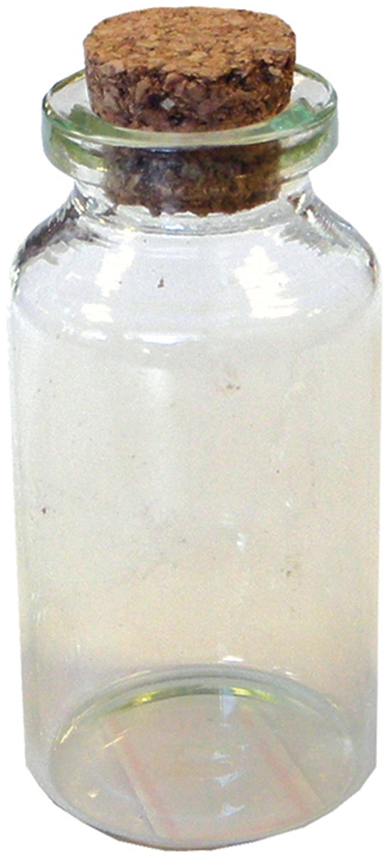 Mini Glass Containers W/Cork Lids 4/Pkg 7ml, 10ml, 15ml & 20ml