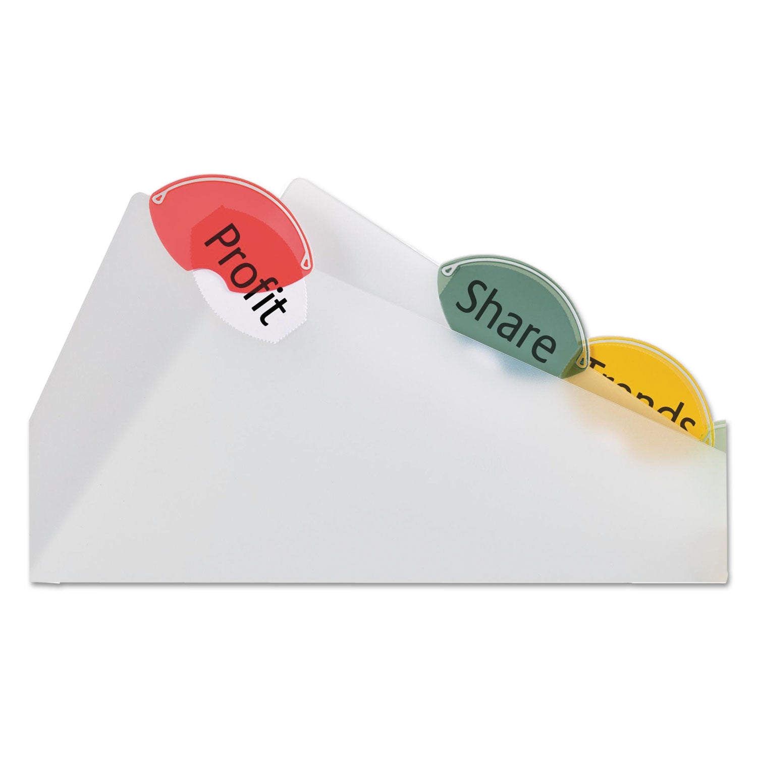 Avery® Insertable Style Edge Tab Plastic Dividers, 5-Tab, 8 1/2 x 5 1/2