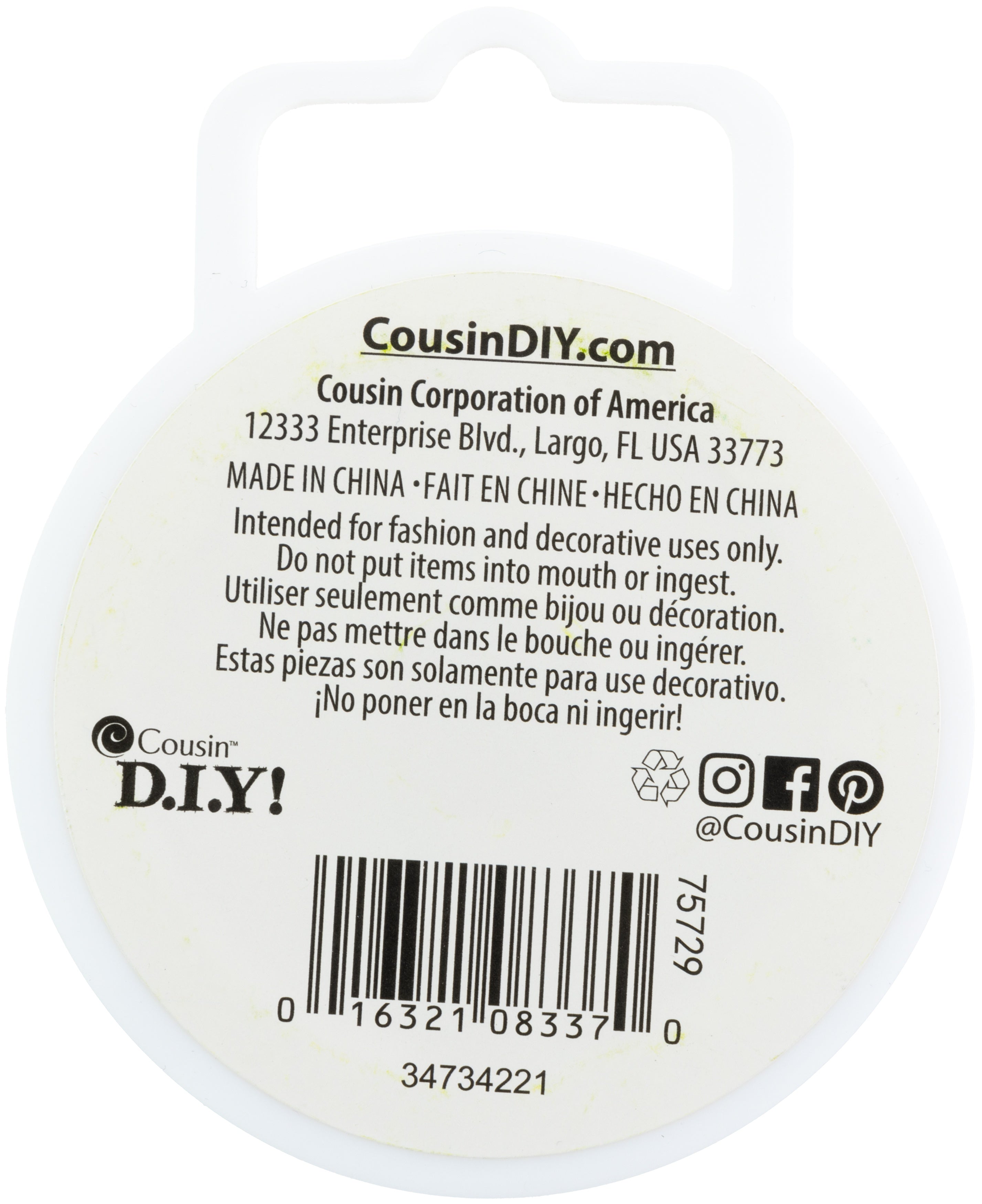 Fun Pack Stretch Cord Spool .8mmX50' Clear