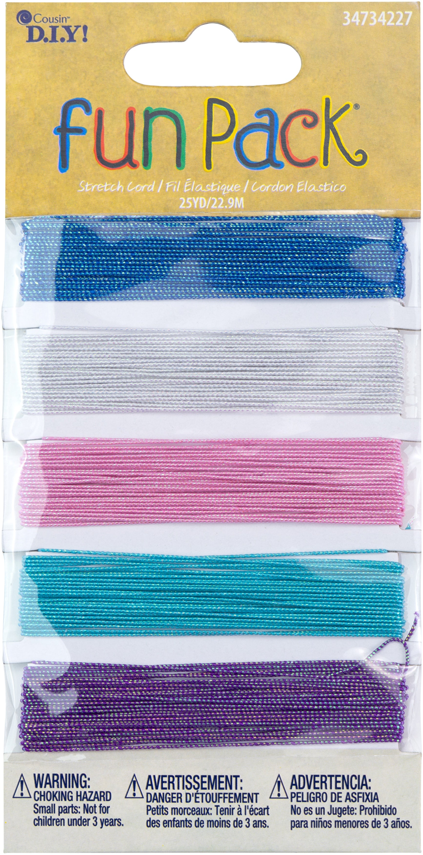 Cousin Fun Pack Stretch Cord 25yd-Sparkle