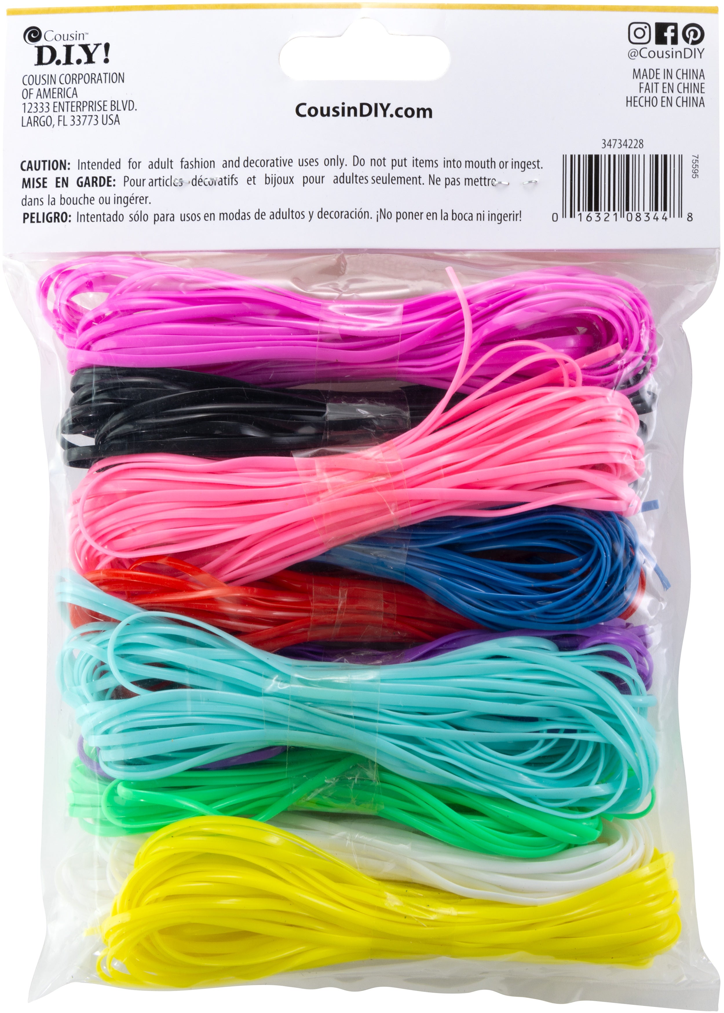 Fun Pack Plastic Craft Lace 80yd Assorted Colors