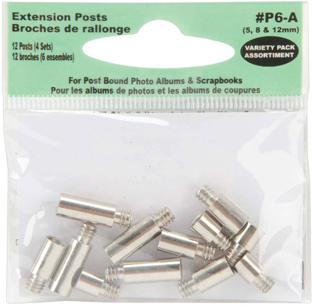 Pioneer Extension Posts 5mm, 8mm & 12mm Variety Pack 12/Pkg  