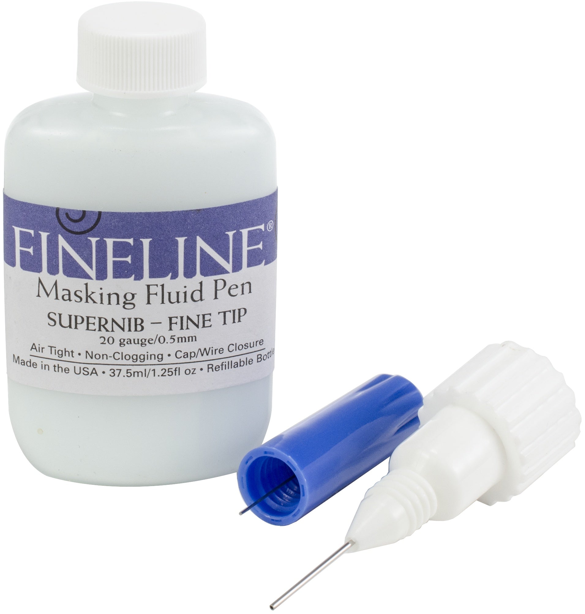 Fineline 20 Gauge Applicator & Bottle W/Masking Fluid 1.25oz