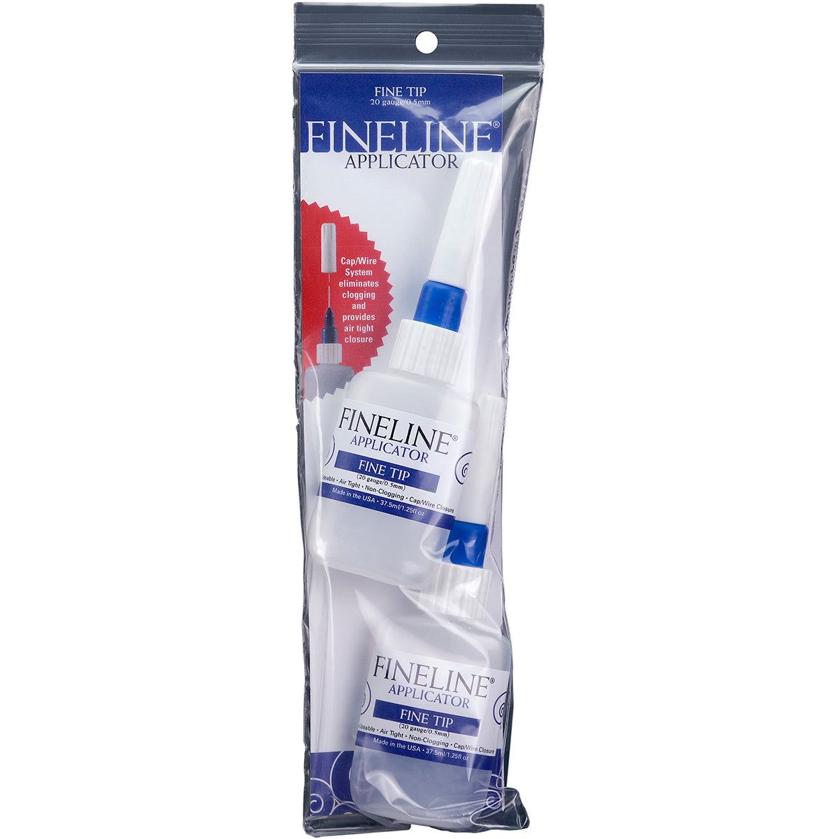 Fineline 20 Gauge Applicators & Bottles - Empty 2/Pkg 1.25oz
