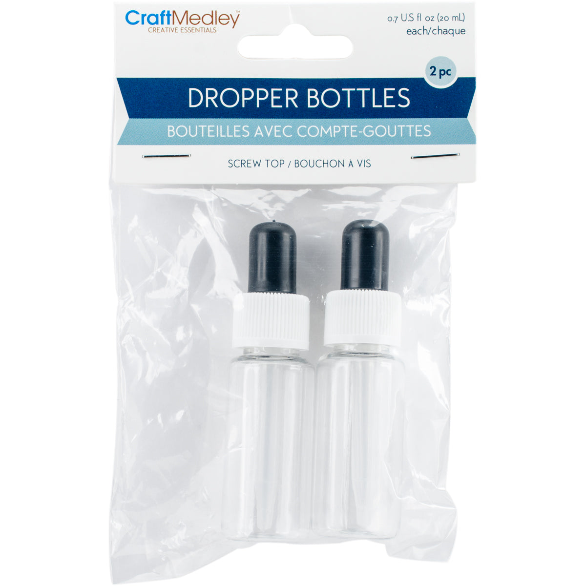 Dropper Bottles 2/Pkg 20ml