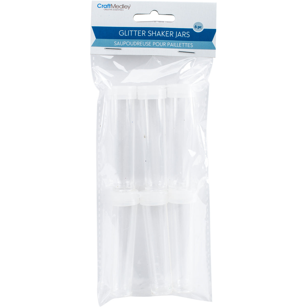 Glitter Shaker Jars 3" 6/Pkg Empty