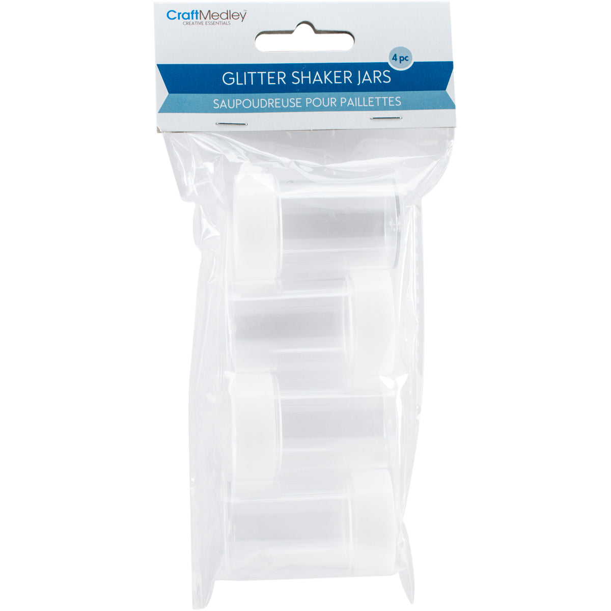 Glitter Shaker Jars 2" 4/Pkg Empty