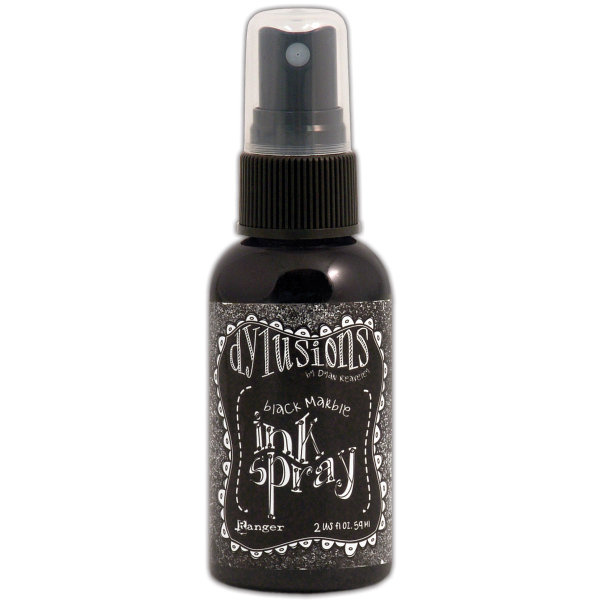 Dylusions By Dyan Reaveley Ink Spray 2oz Black Marble