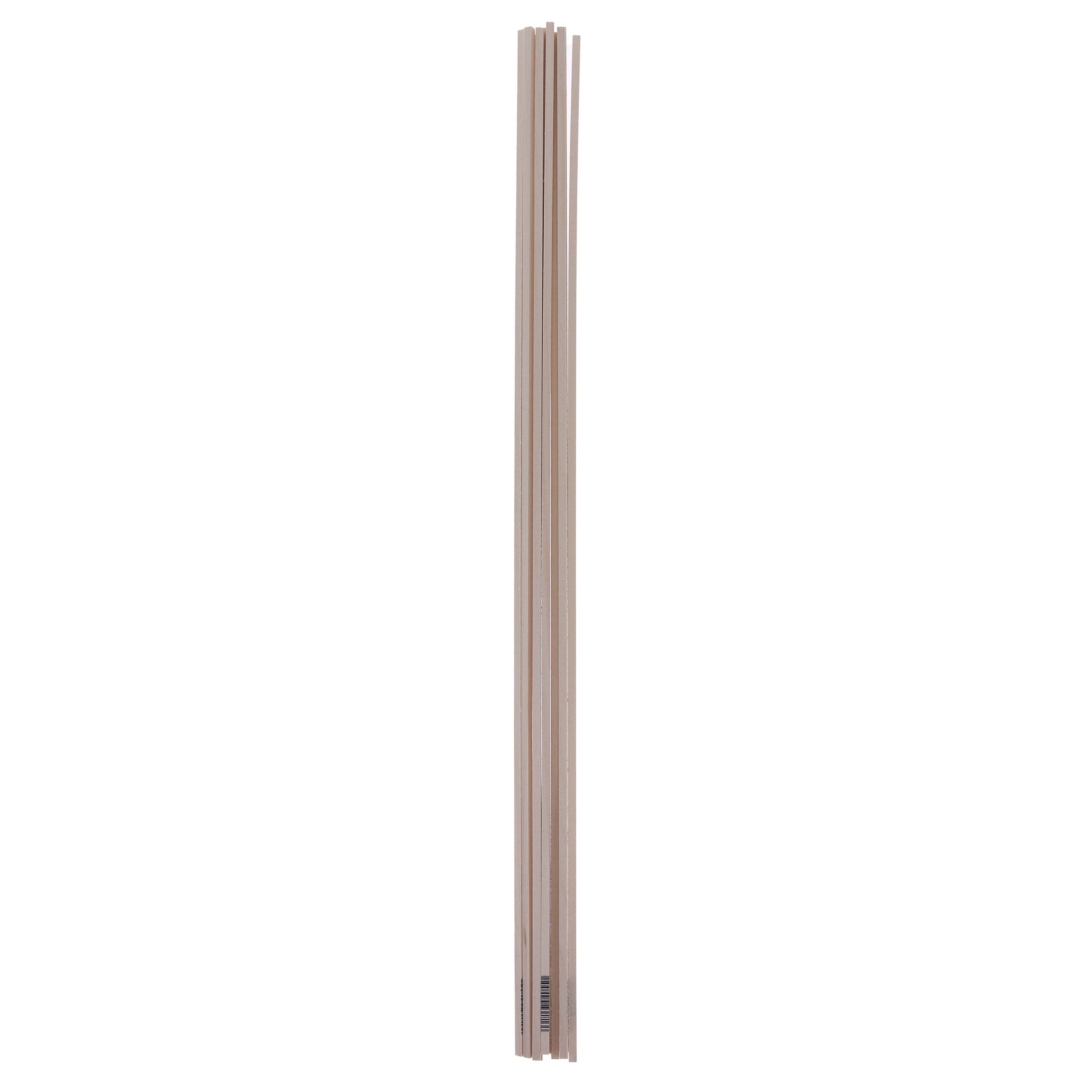 3/16" x 3/16" x 24" Basswood Strips (10)