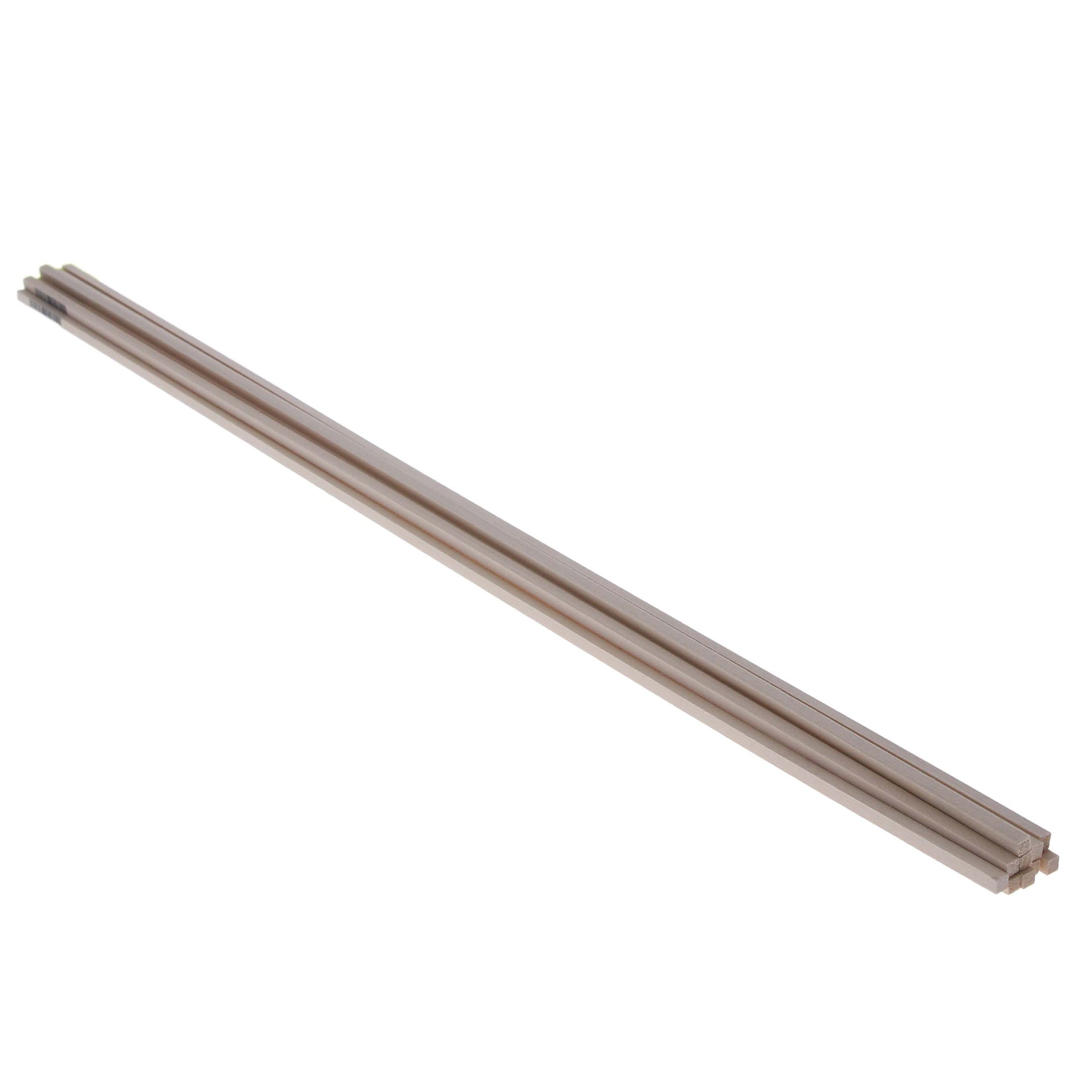 3/16" x 3/16" x 24" Basswood Strips (10)