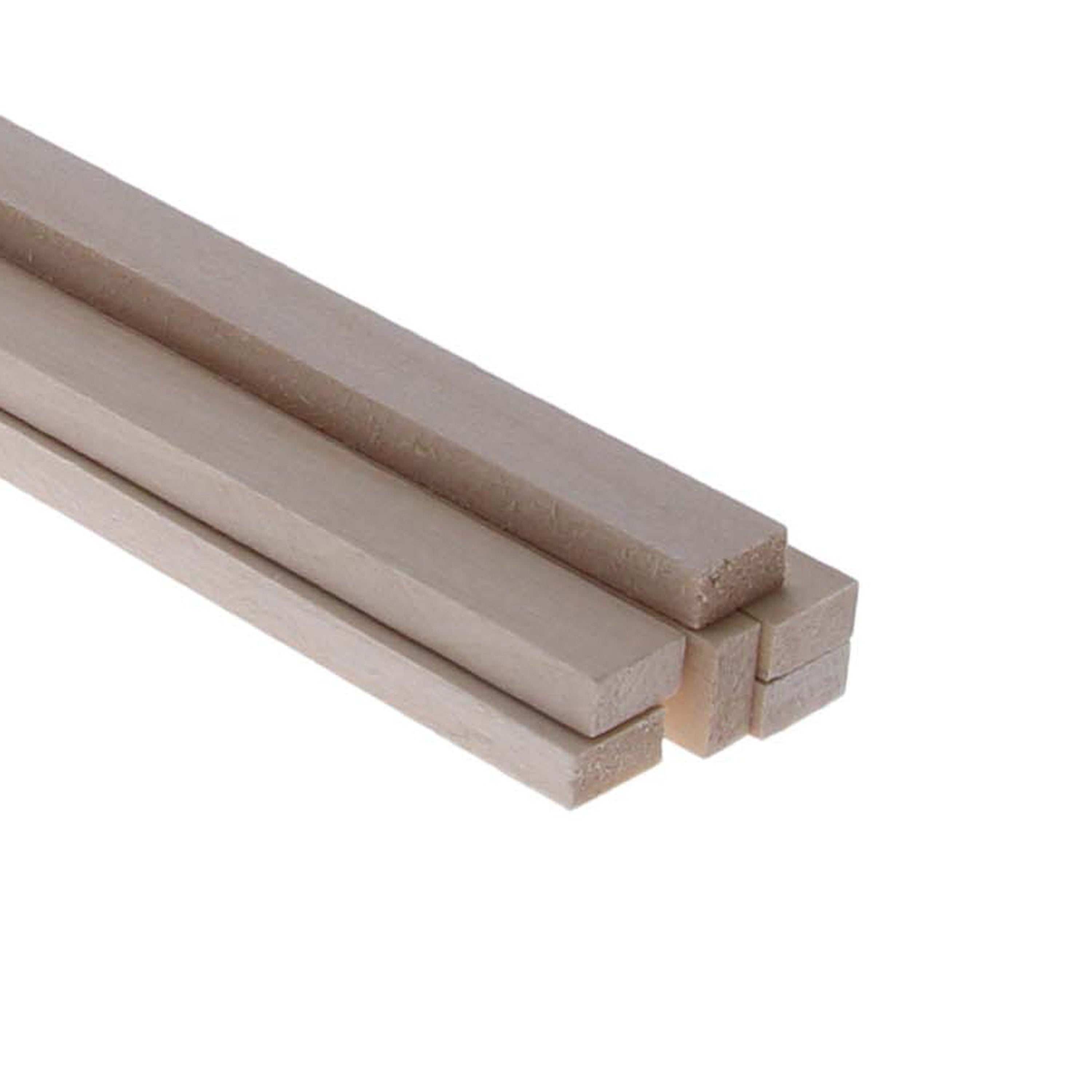 1/4" x 1/2" x 24" Basswood Strips (6)