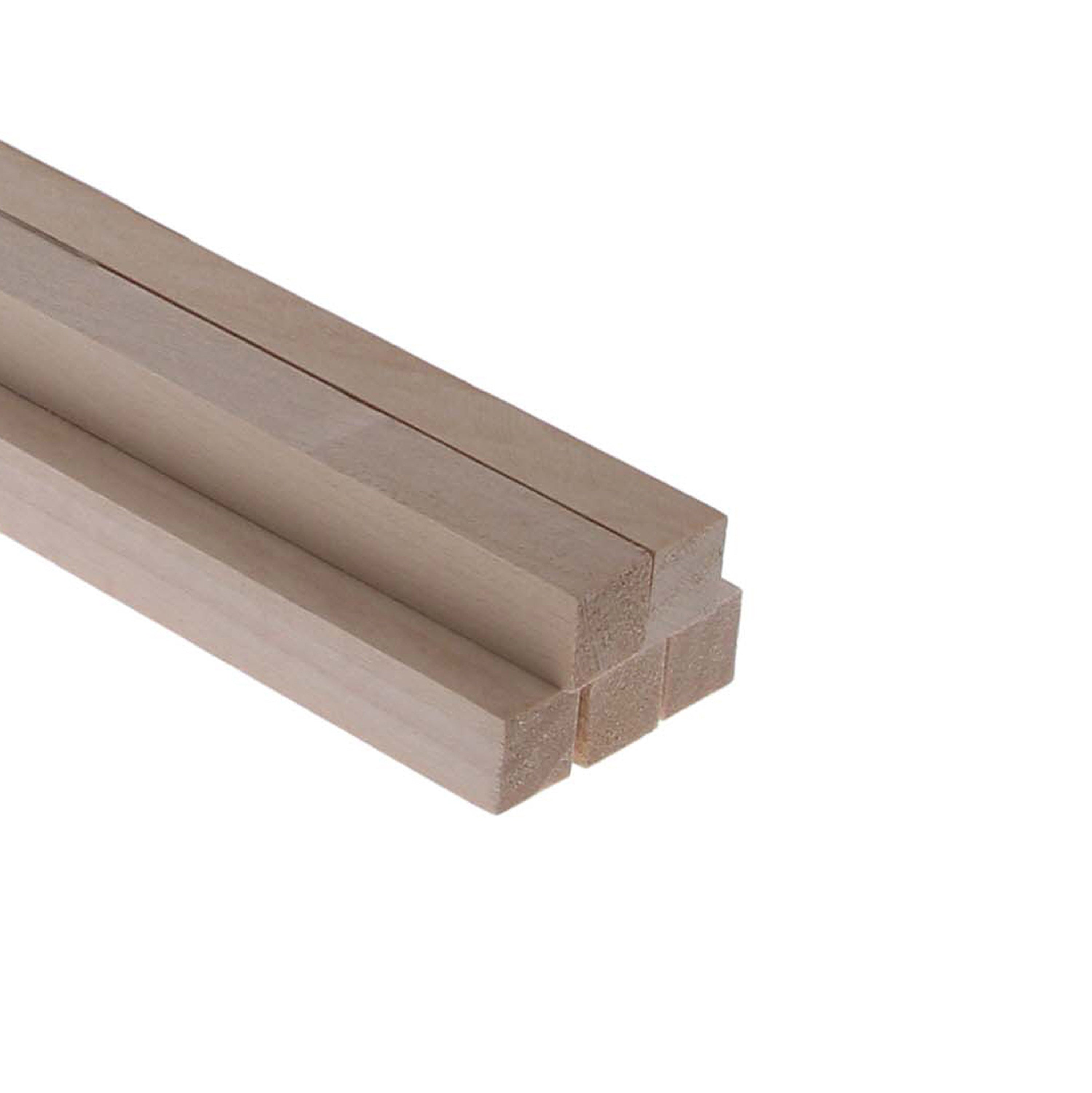 1/2" x 1/2" x 24" Basswood Strips (5)