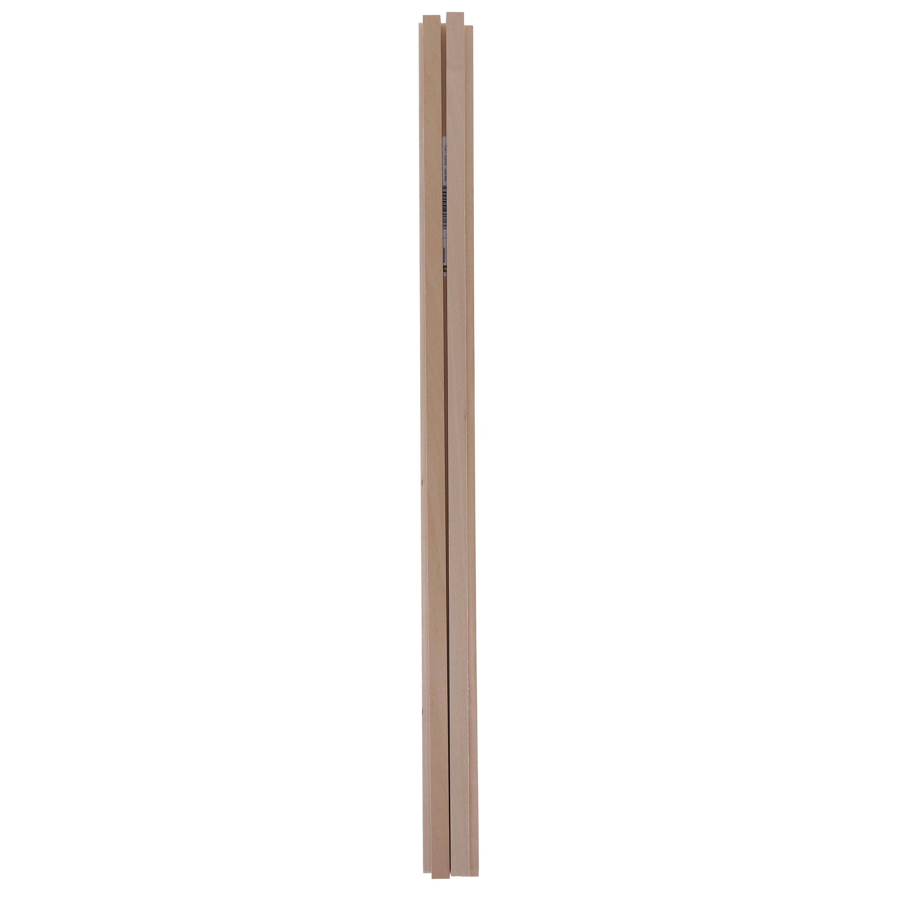 1/2" x 1/2" x 24" Basswood Strips (5)