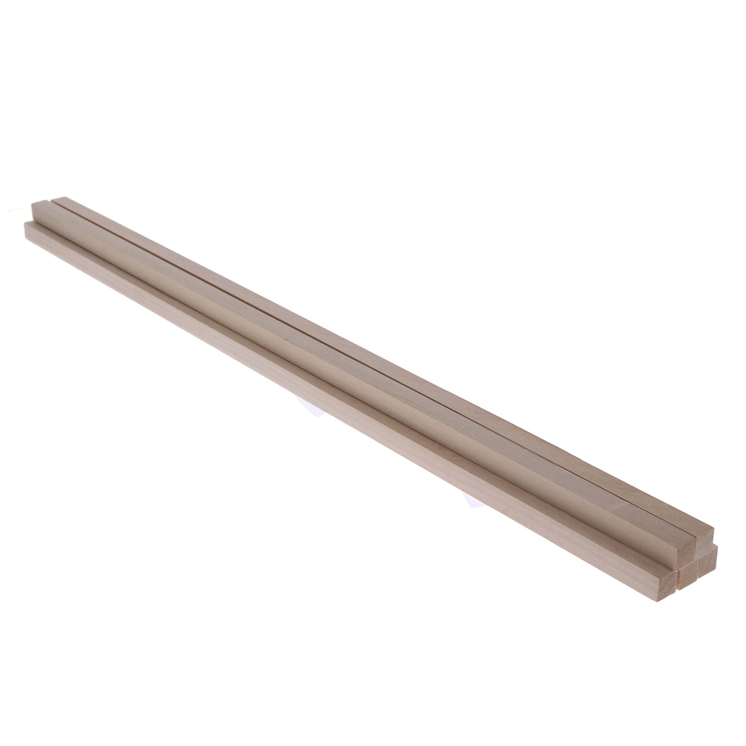 1/2" x 1/2" x 24" Basswood Strips (5)