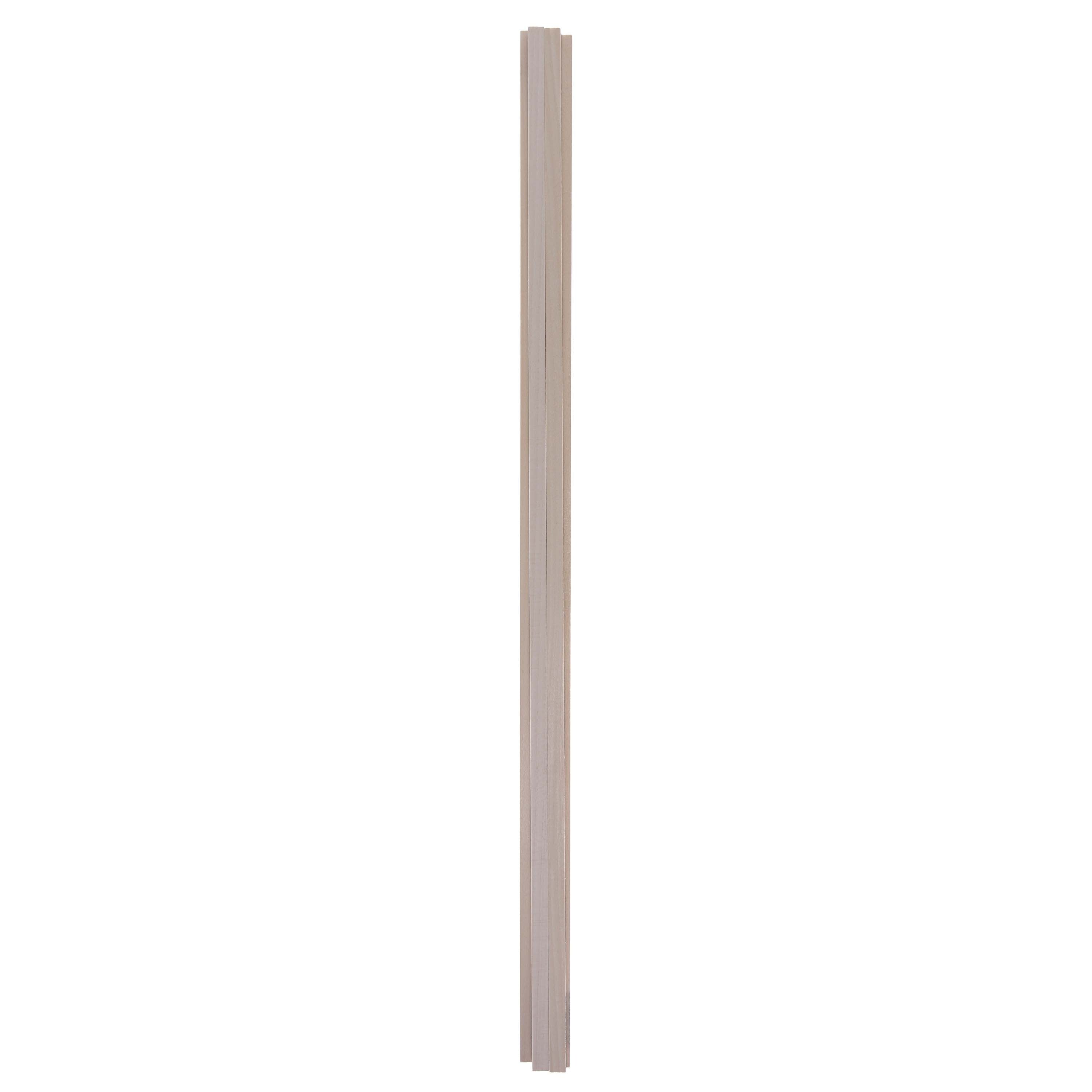 3/8" x 3/8" x 24" Basswood Strips (5)