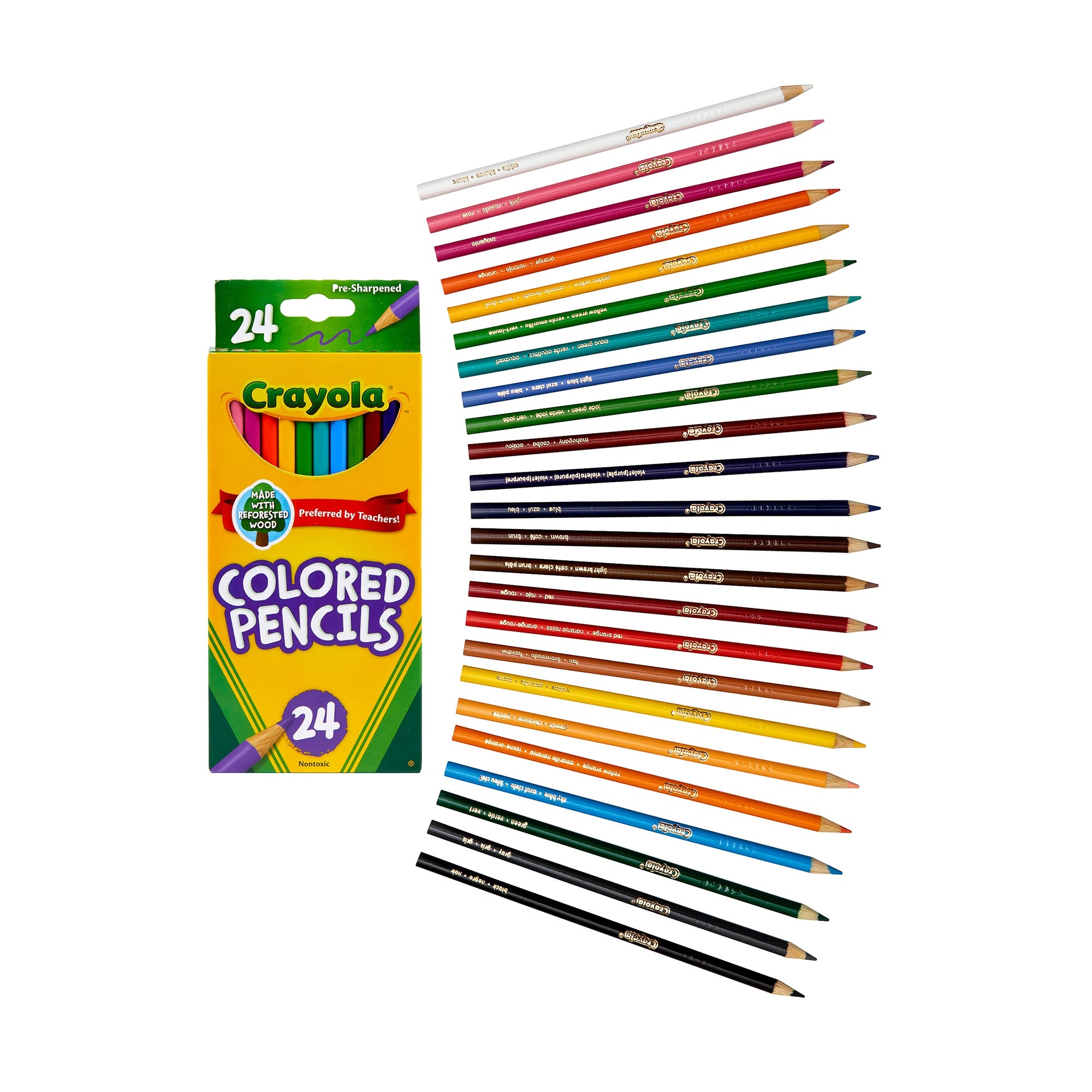 Crayola Colored Pencils 24/Pkg Long