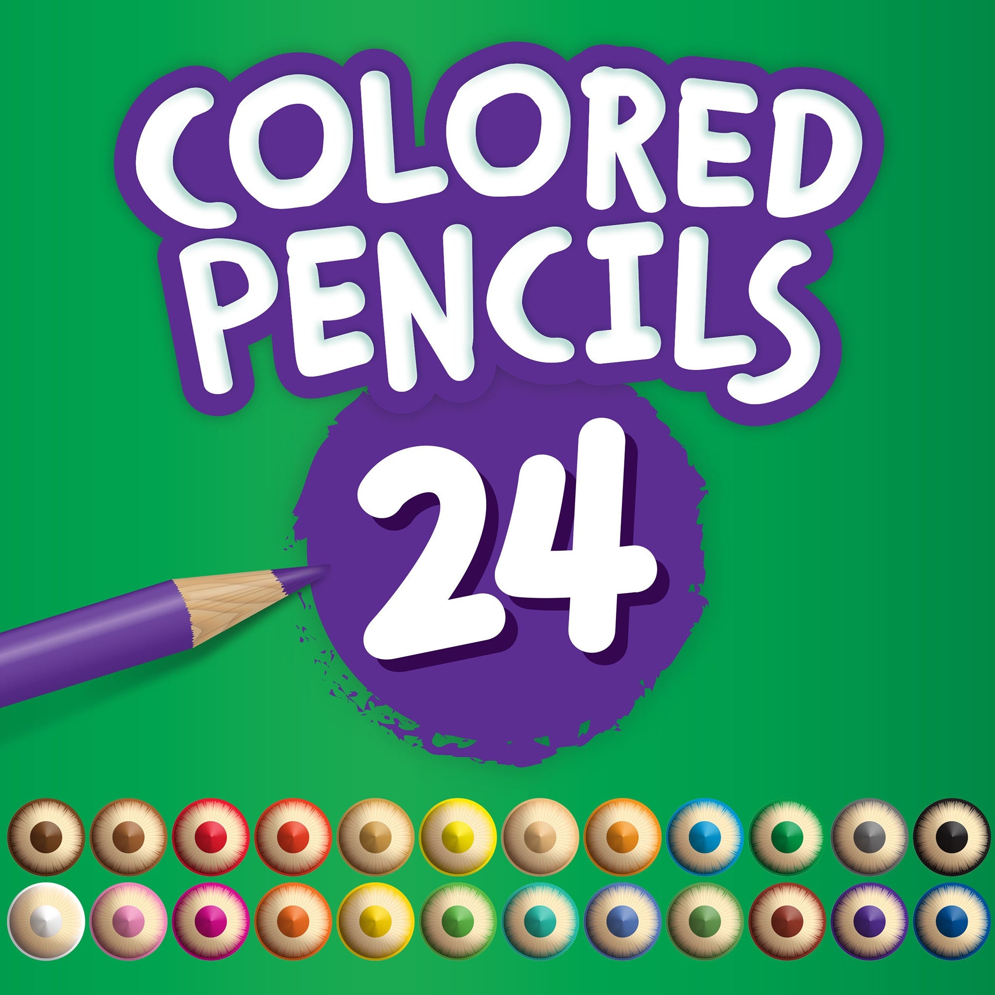 Crayola Colored Pencils 24/Pkg Long