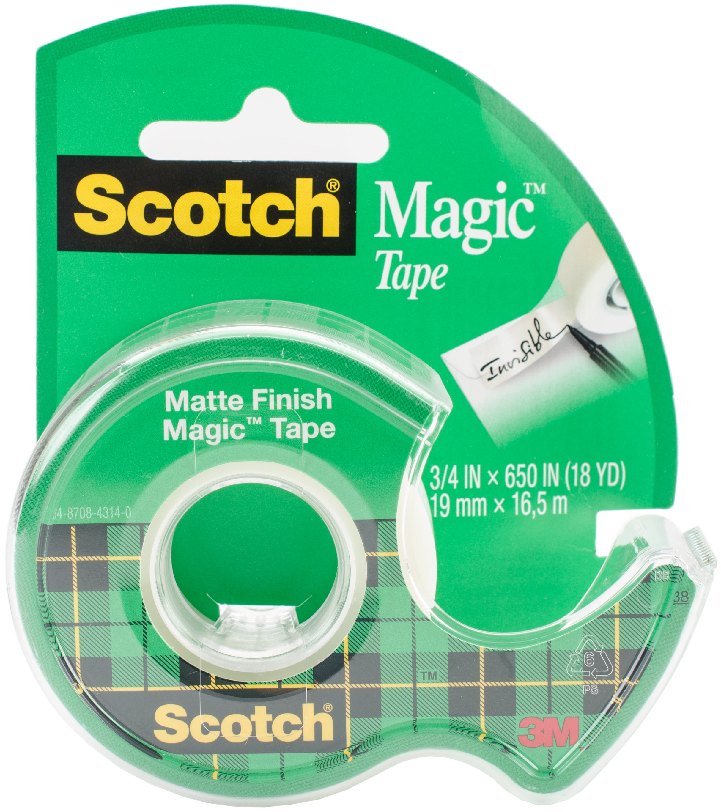 Scotch Magic Tape .75"X650"