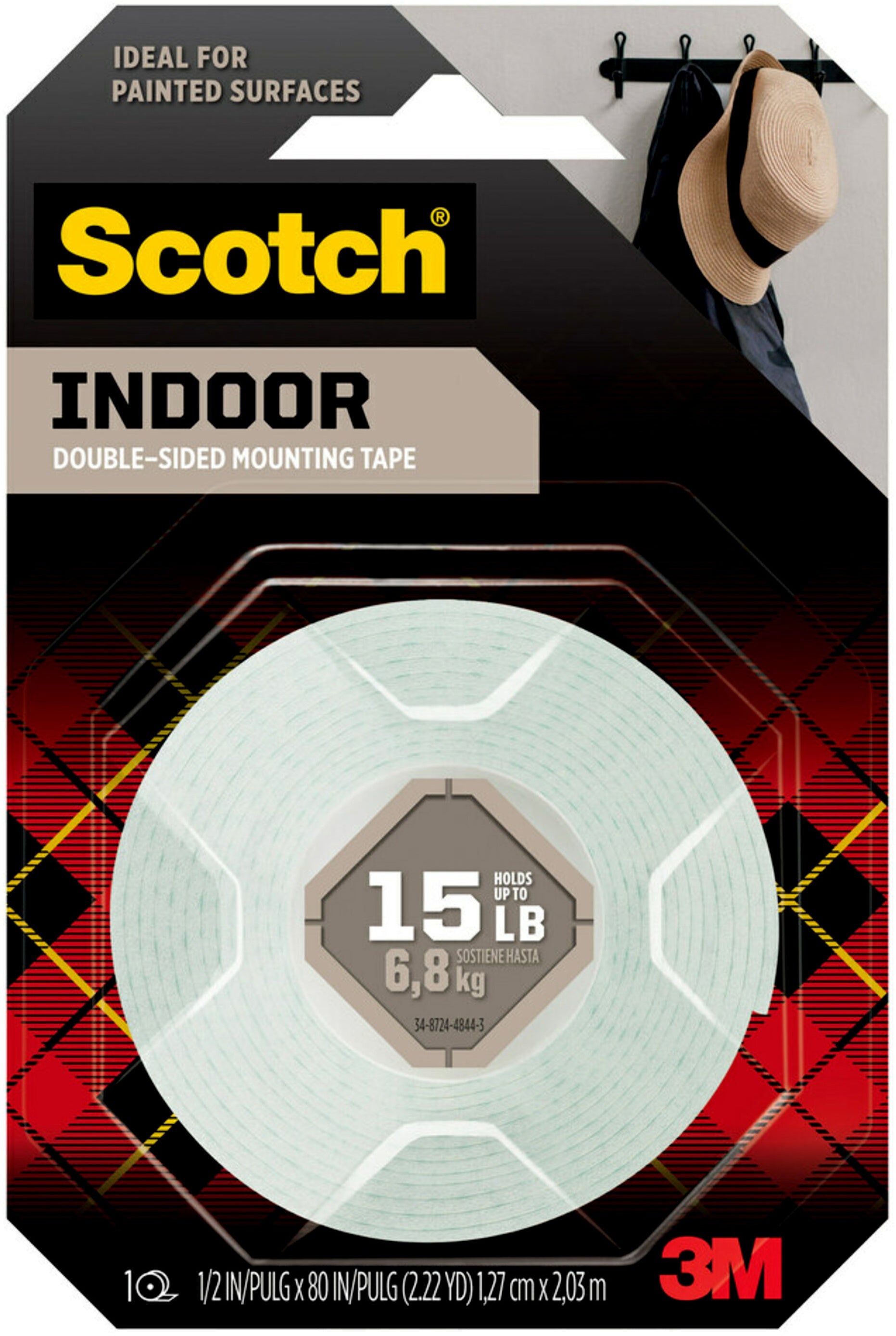 Scotch Foam Mounting Tape .5"X75"