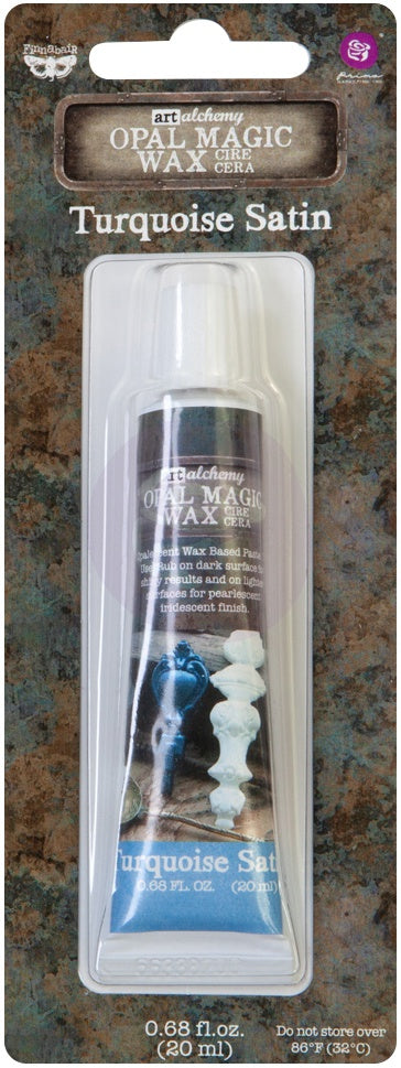Finnabair Art Alchemy Opal Magic Wax .68 Fluid Ounce Turquoise Satin