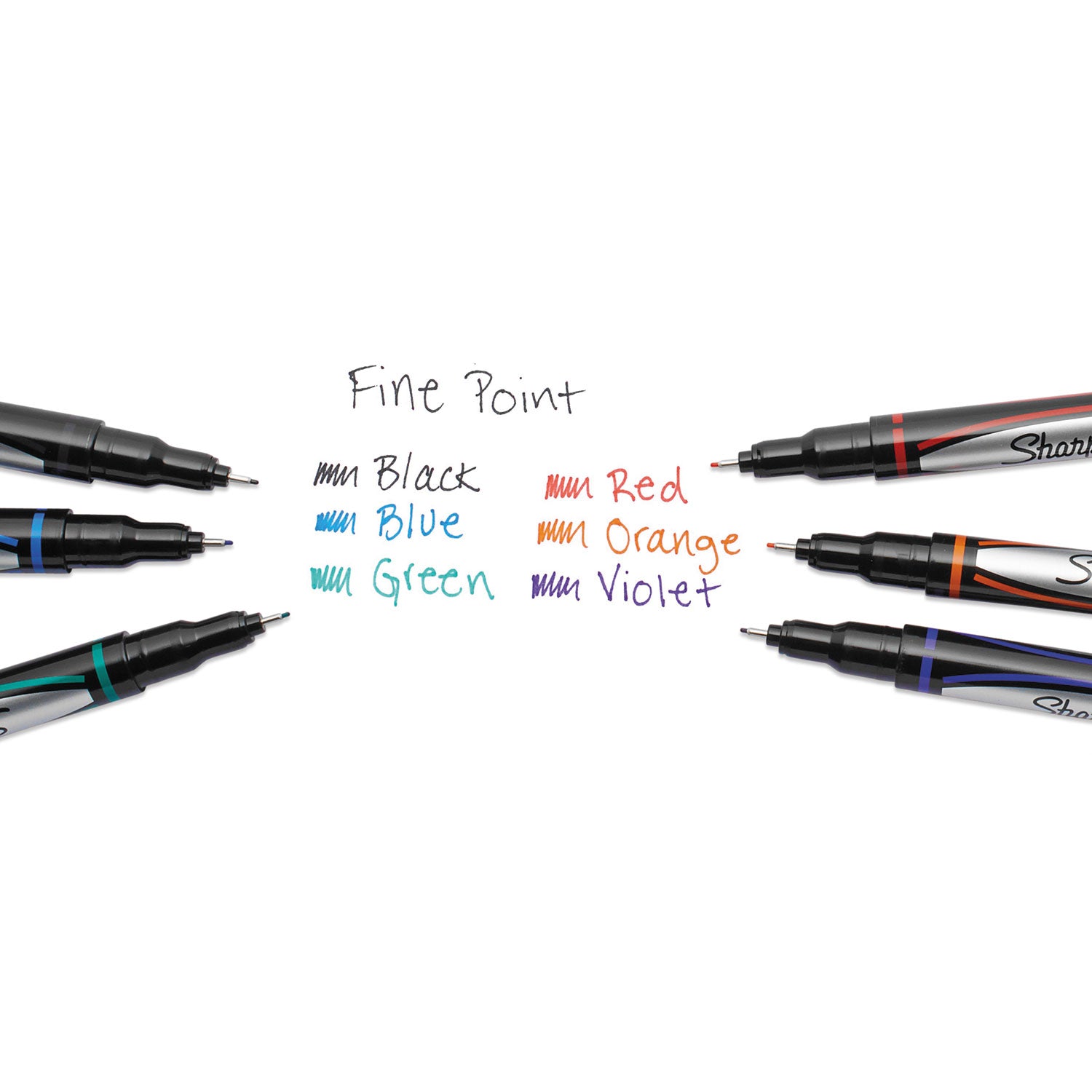 Sharpie Fine Point Writing Pen Open Stock Black