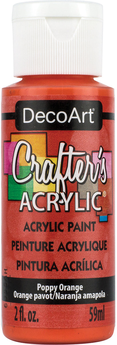 Crafter's Acrylic All-Purpose Paint 2oz Poppy Orange