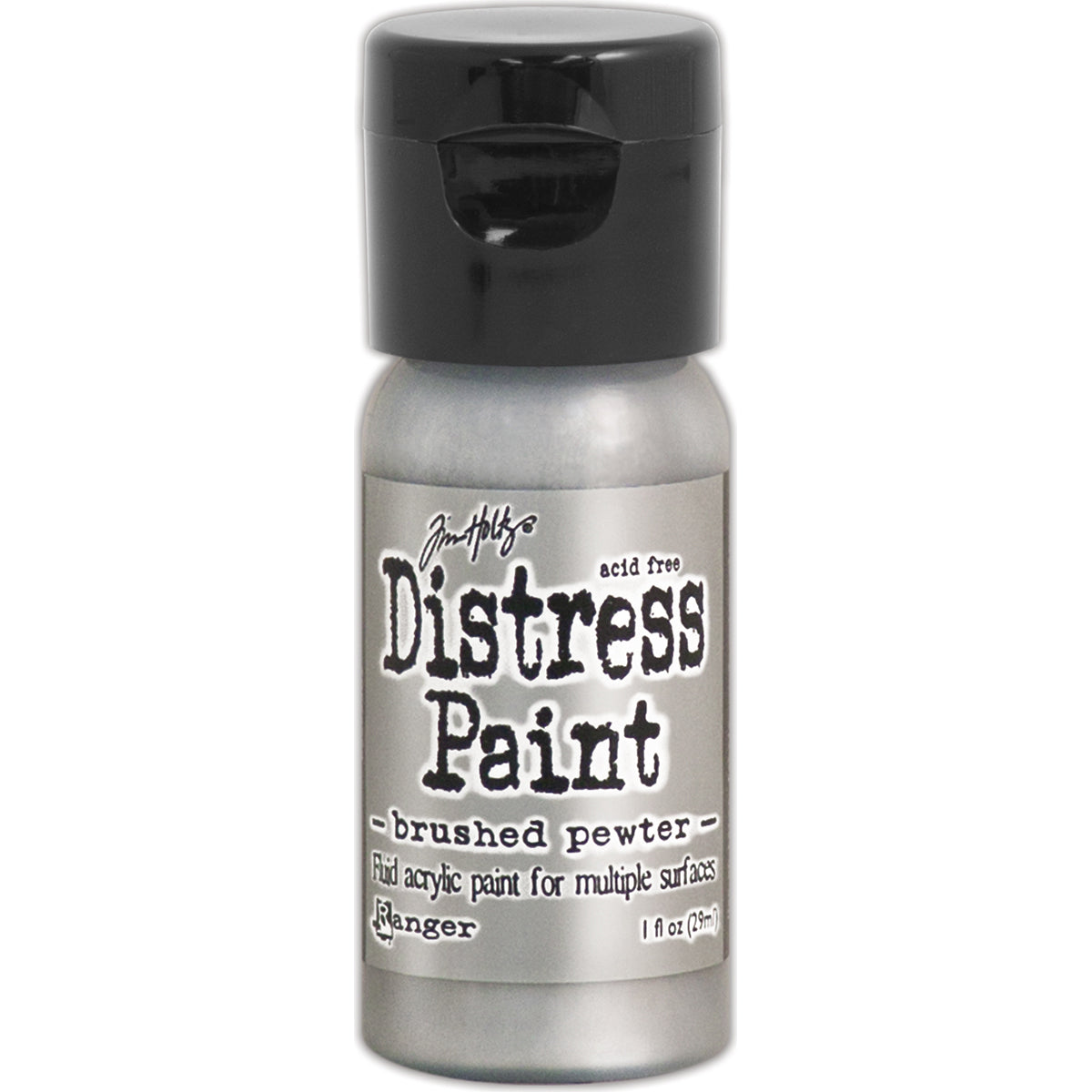 Distress Paint Flip Top 1oz Brushed Pewter