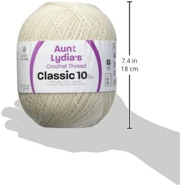 Aunt Lydia's Classic Crochet Thread Size 10 Jumbo Natural