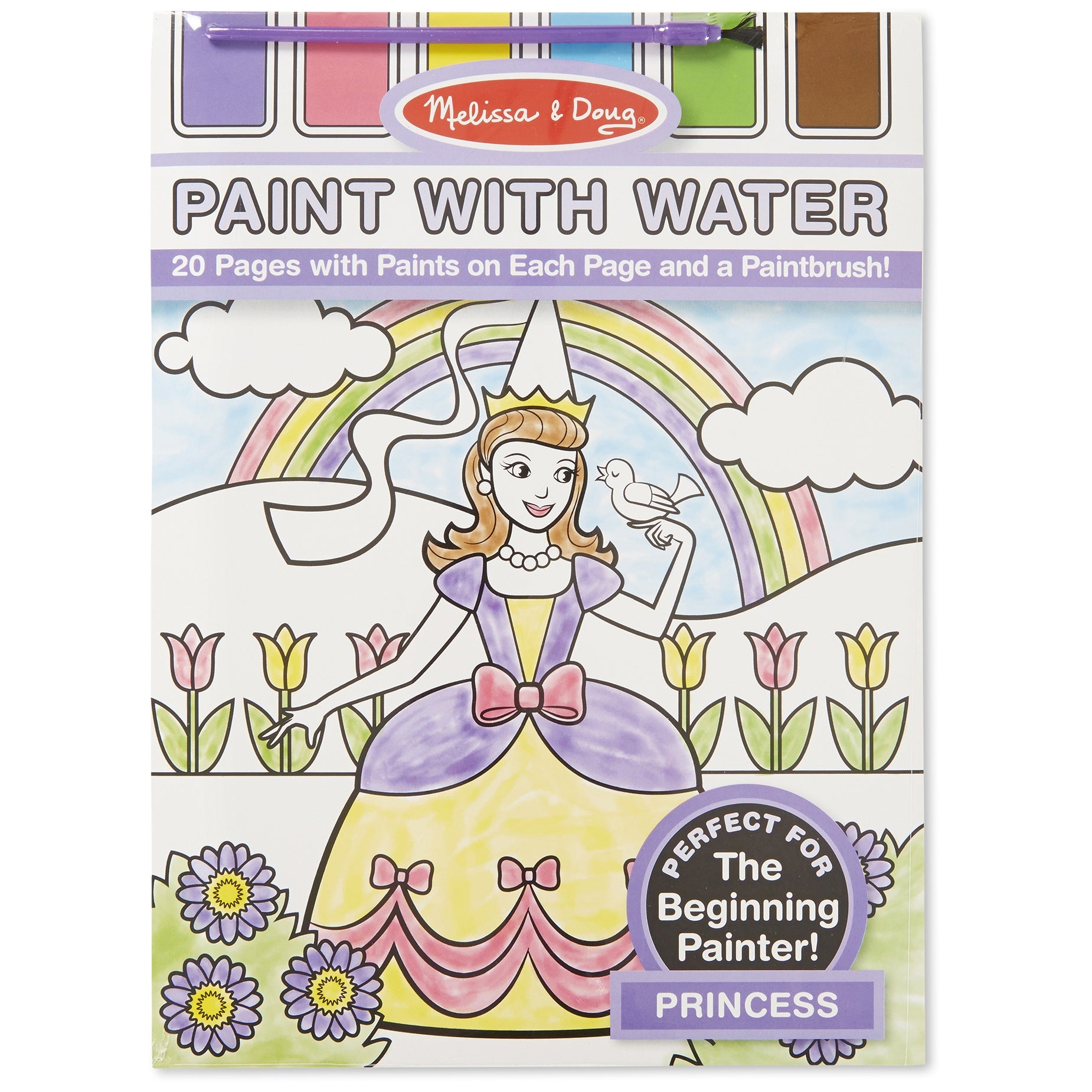 Paint W/Water Pad 8.25"X11" 20pgs Princess