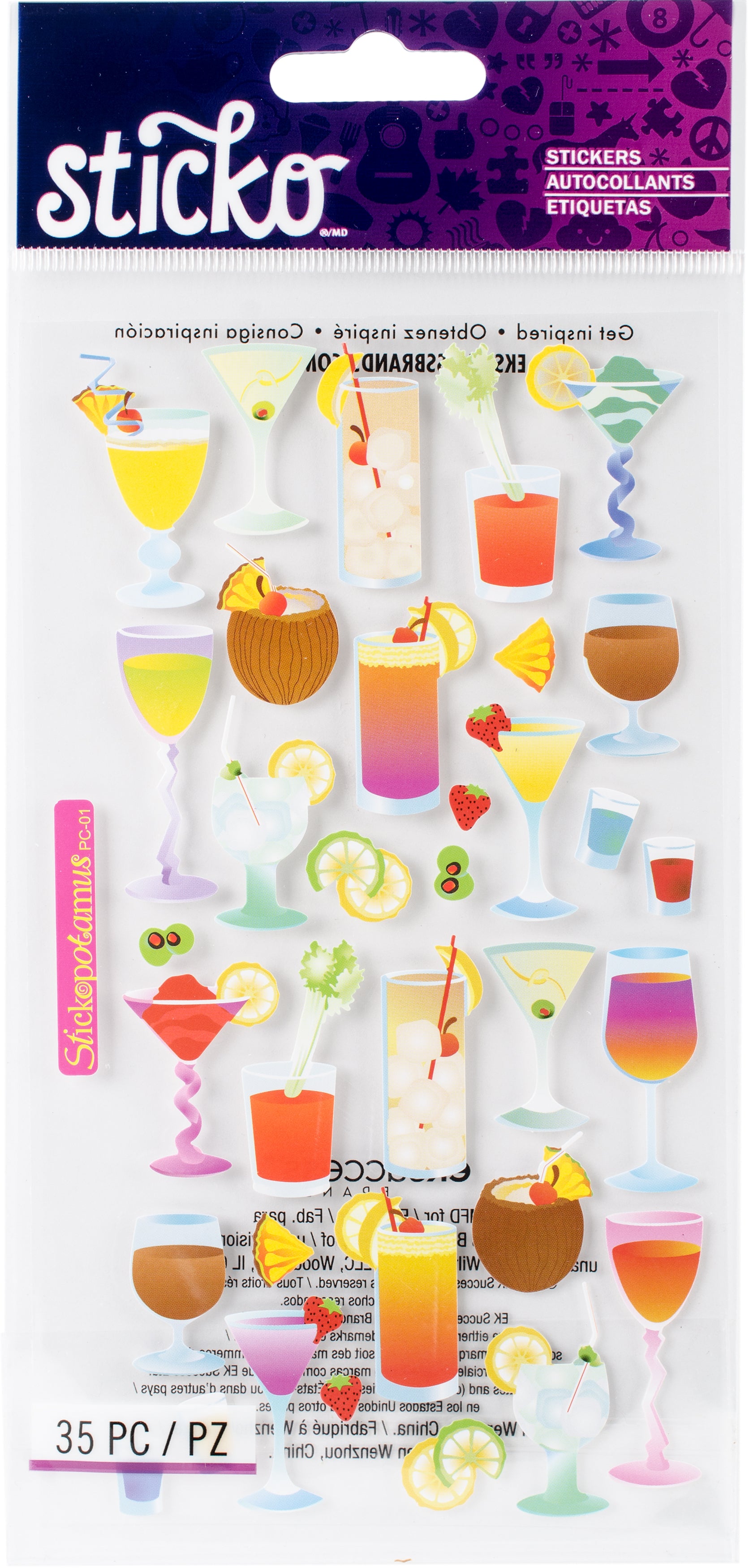 Sticko Stickers Cocktails