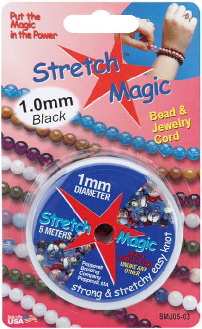 Stretch Magic Bead & Jewelry Cord 1mmX5m Black