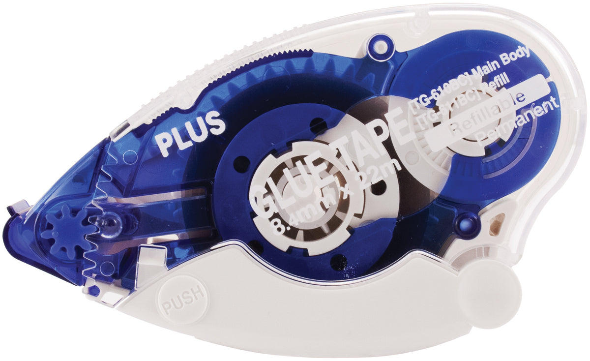 Plus High Capacity Glue Tape Dispenser .33"X72'