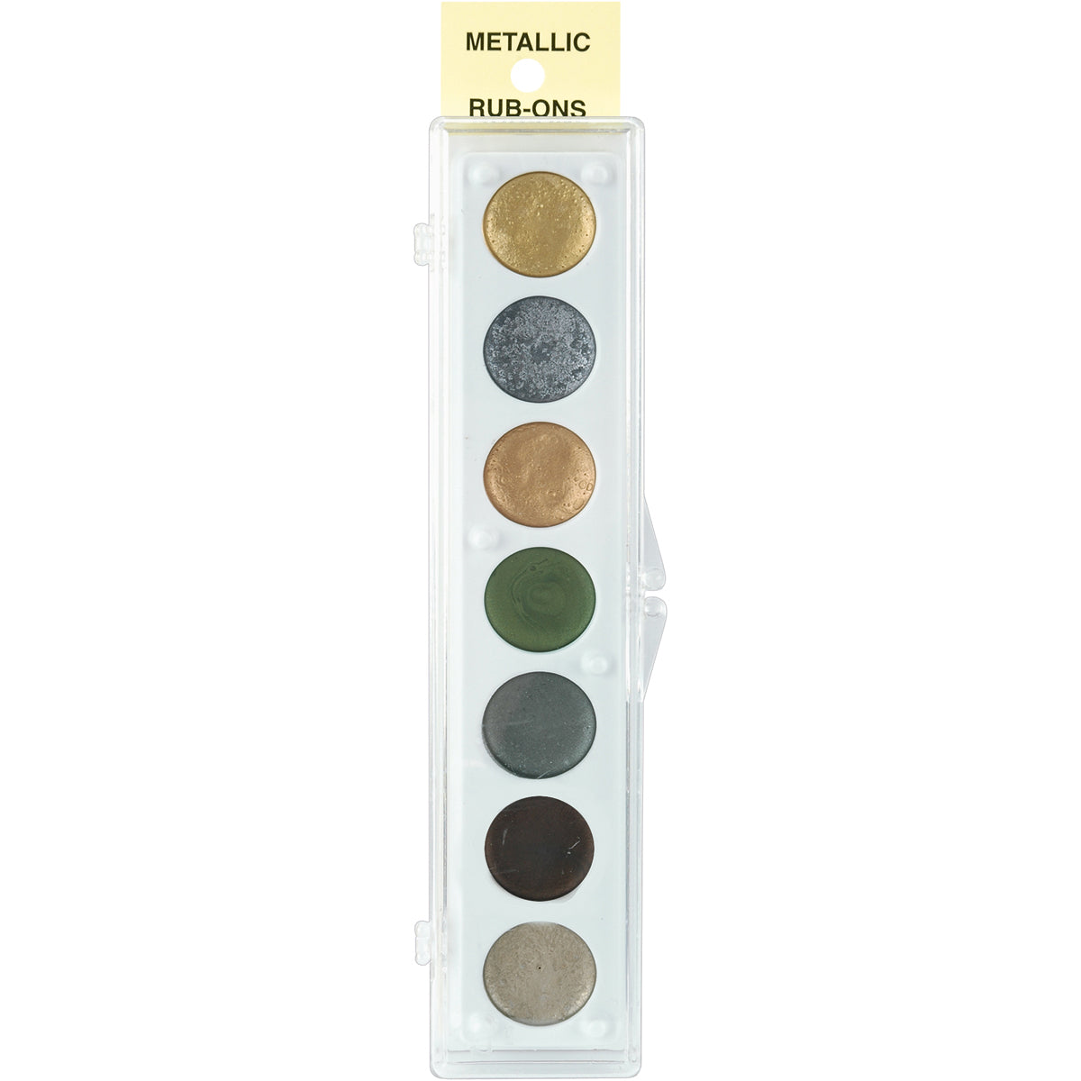 Metallic Rub-On Paint Palette - 7 Colors Kit #2