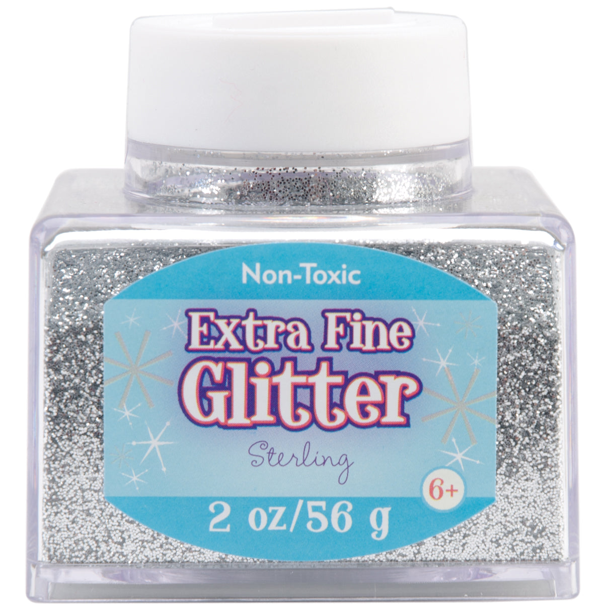 Extra Fine Glitter 2oz Silver
