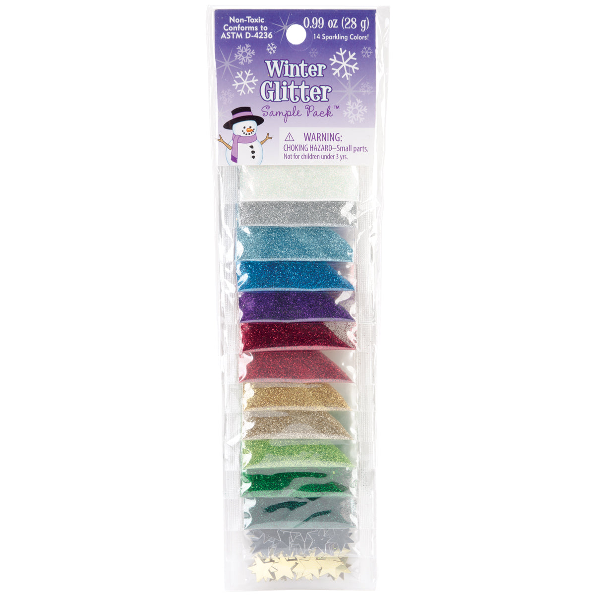 Glitter Sample Pack 2g 14/Pkg Winter