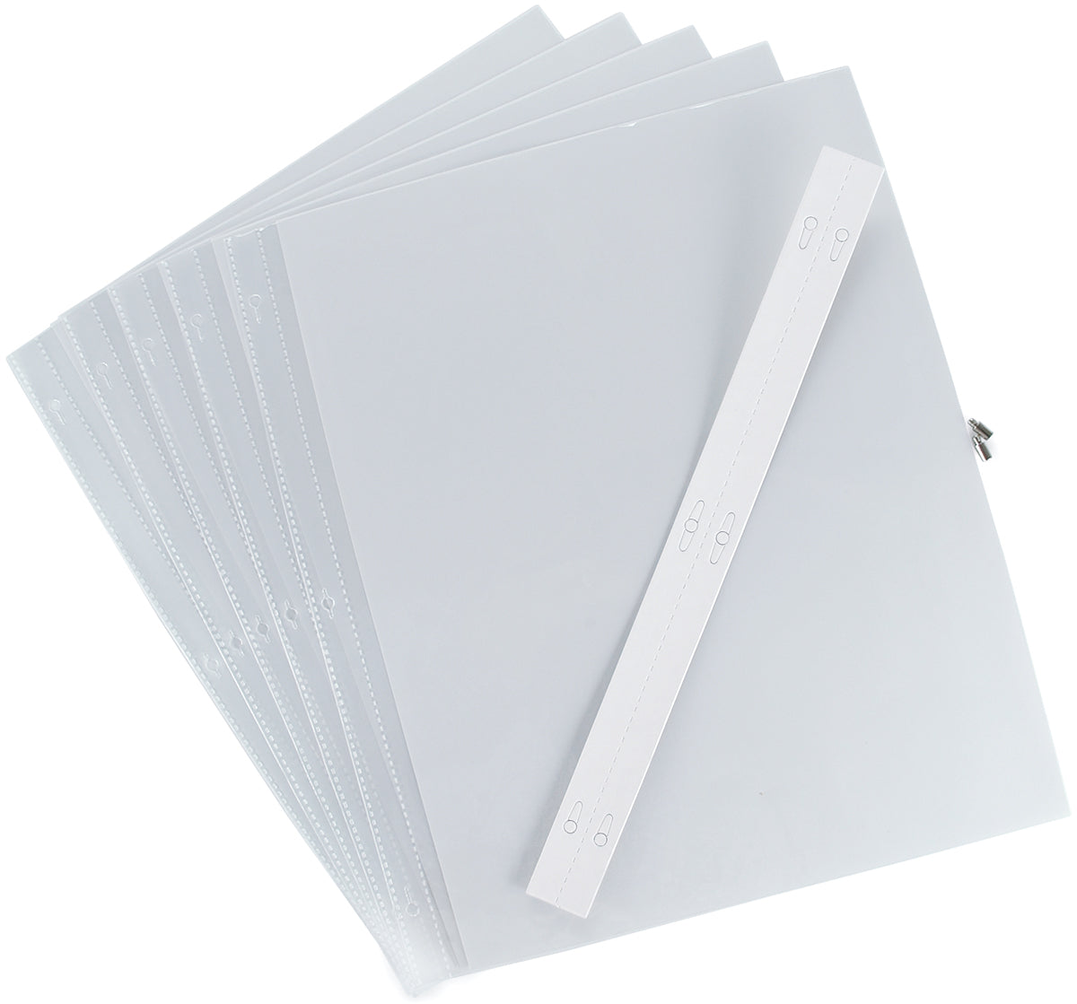 Pioneer Universal Top-Loading Page Protectors 5/Pkg 12"X15" (W/White Inserts)