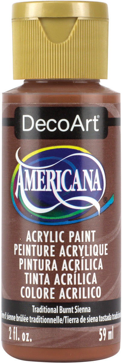 Americana Acrylic Paint 2oz Traditional Burnt Sienna - Opaque